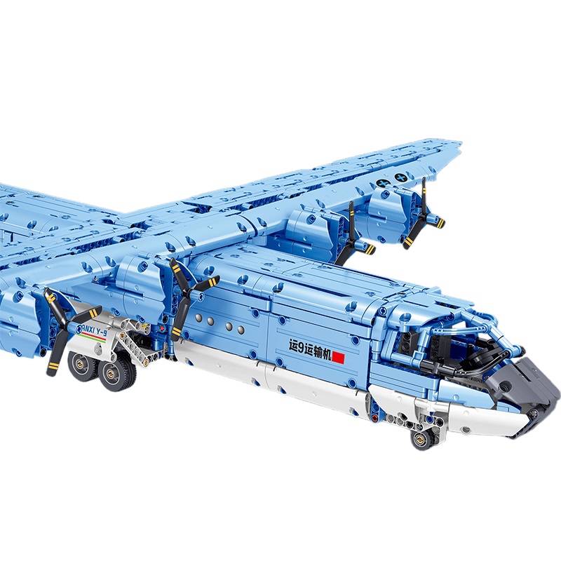 Y9 Transport Aircraft - Building Set | Power Brickz