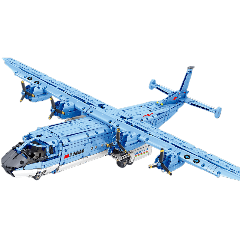 Y9 Transport Aircraft - Building Set | Power Brickz