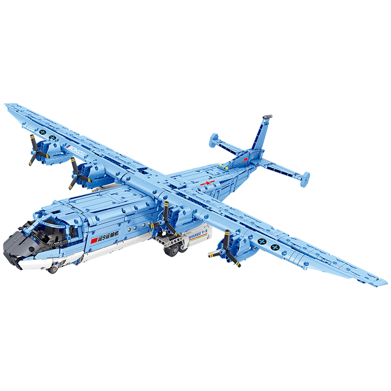 Y9 Transport Aircraft - Building Set | Power Brickz