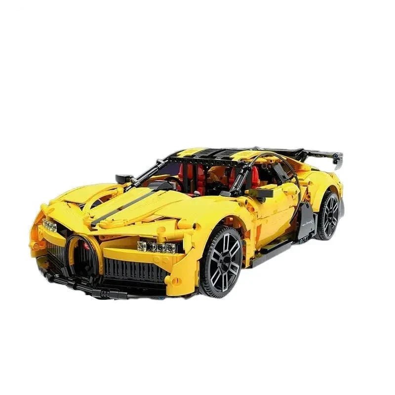 Yellow Quad-Turbo WHyper GT - Building Blocks Set | Power Brickz