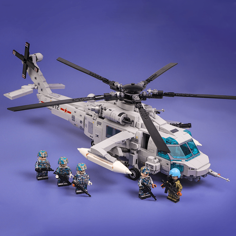 Z-20 Attack Helicopter - Building Set | Power Brickz